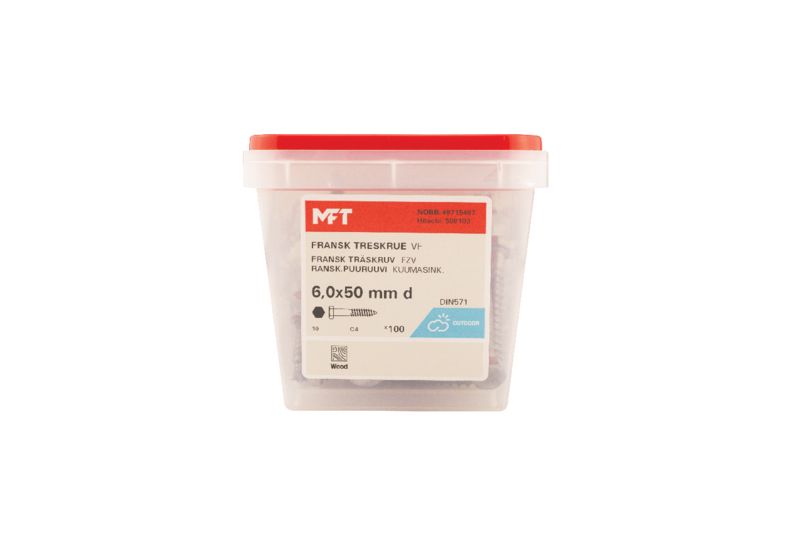 508103 Fransk treskrue VF DIN571 (b) 508103 Fransk treskrue VF DIN571 (b)