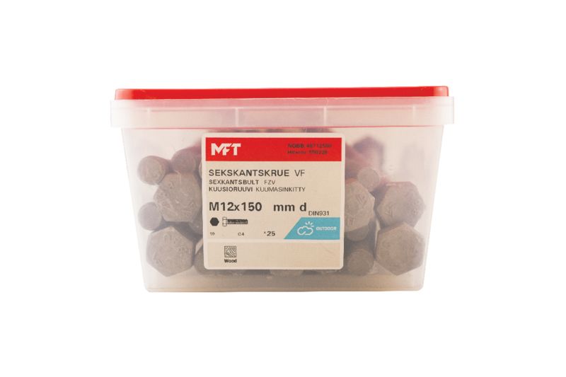 550228 Sekskantskrue VF DIN931 (b) 550228 Sekskantskrue VF DIN931 (b)